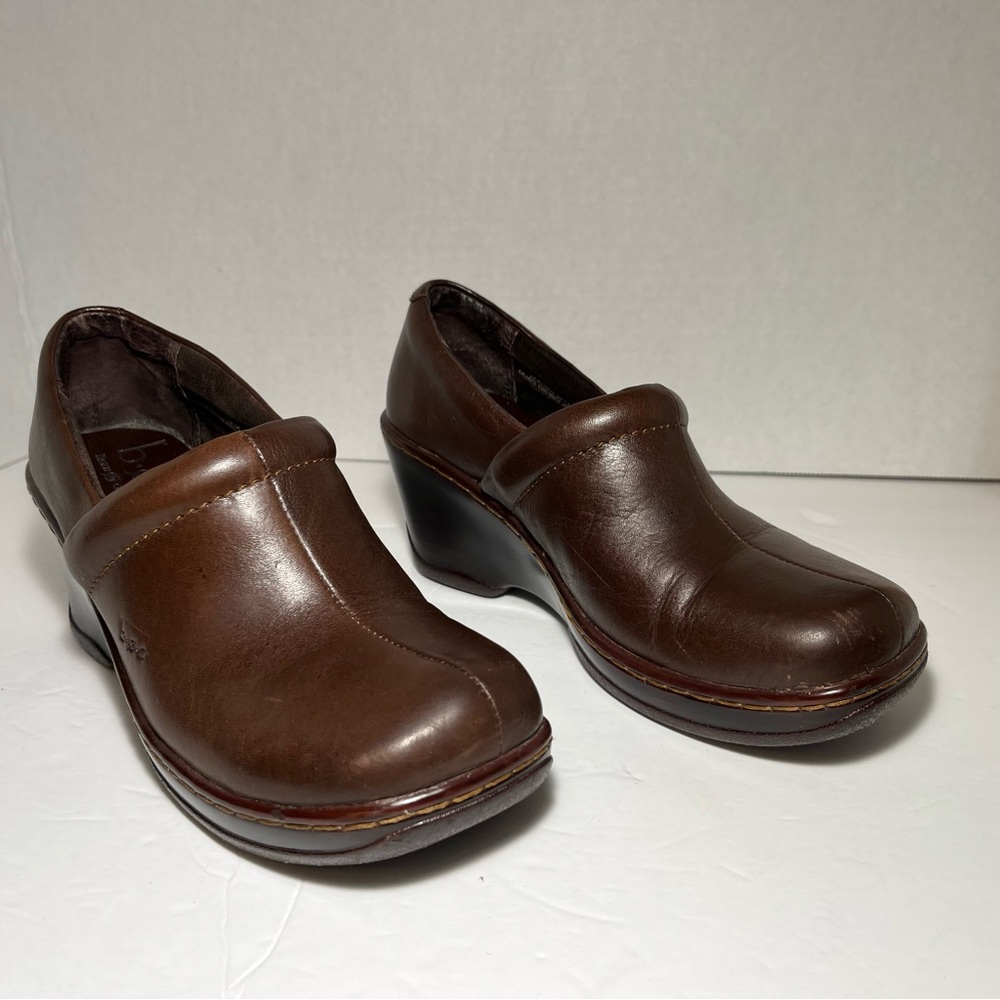 B.O.C. Born Concepts Slip On Clog Brown Loafer Shoes size 6